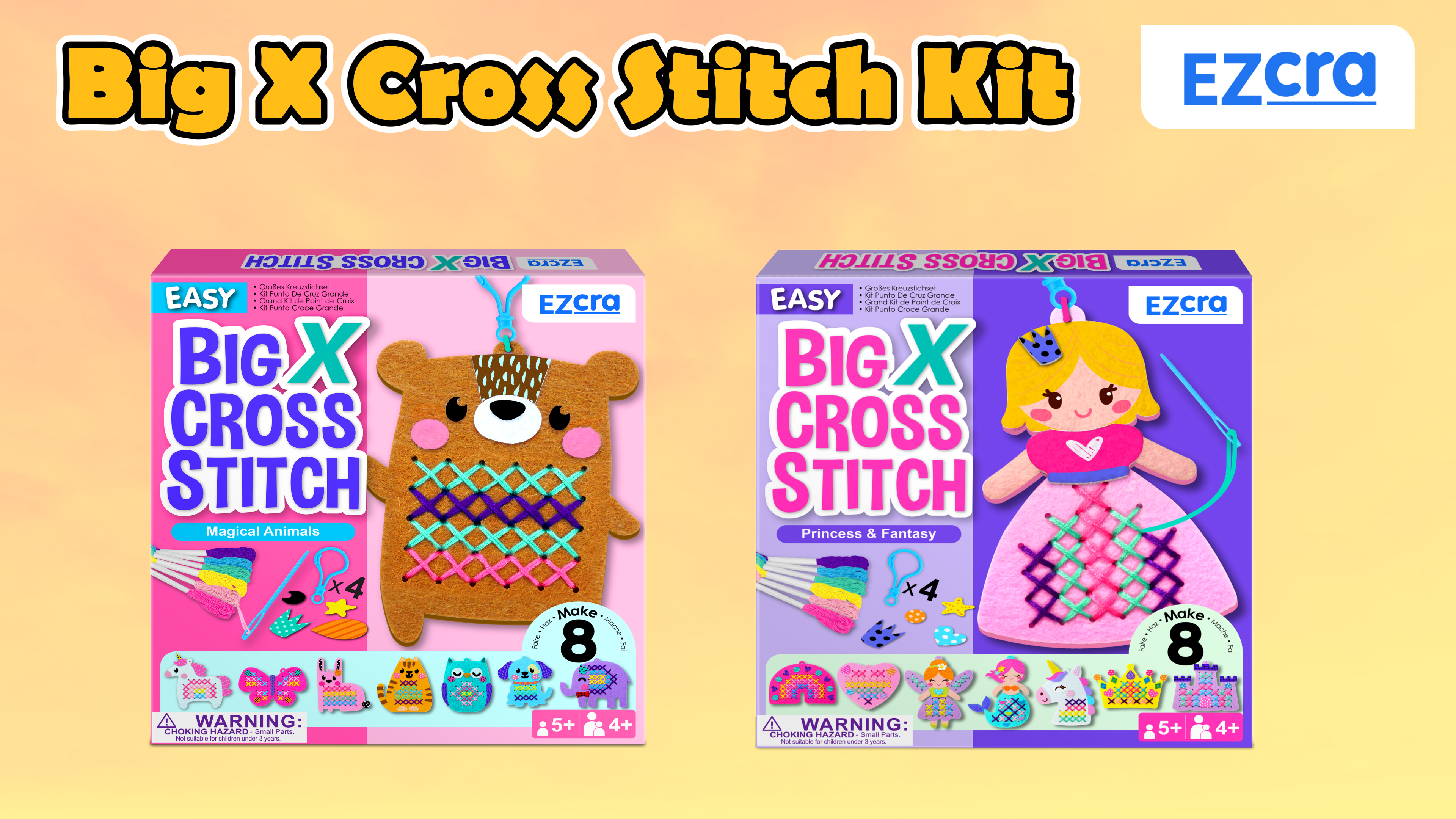 Amazon.com: EZCRA Beginner Needlepoint Cross Stitch Kit for Kids